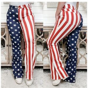❌NOT FOR SALE❌Judy Blue Flare Jeans NWT 16W Flag Memorial Day 4th of July l
